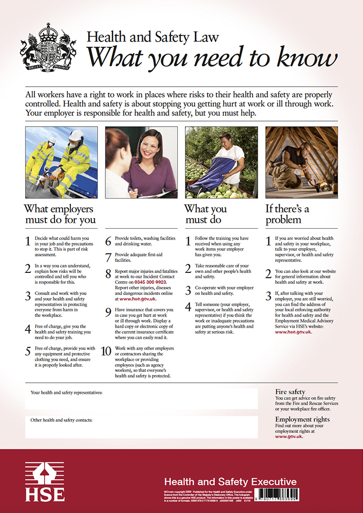 Health And Safety Law What You Need To Know HSE Books Health And Safety Law What You Need To Know HSE Books