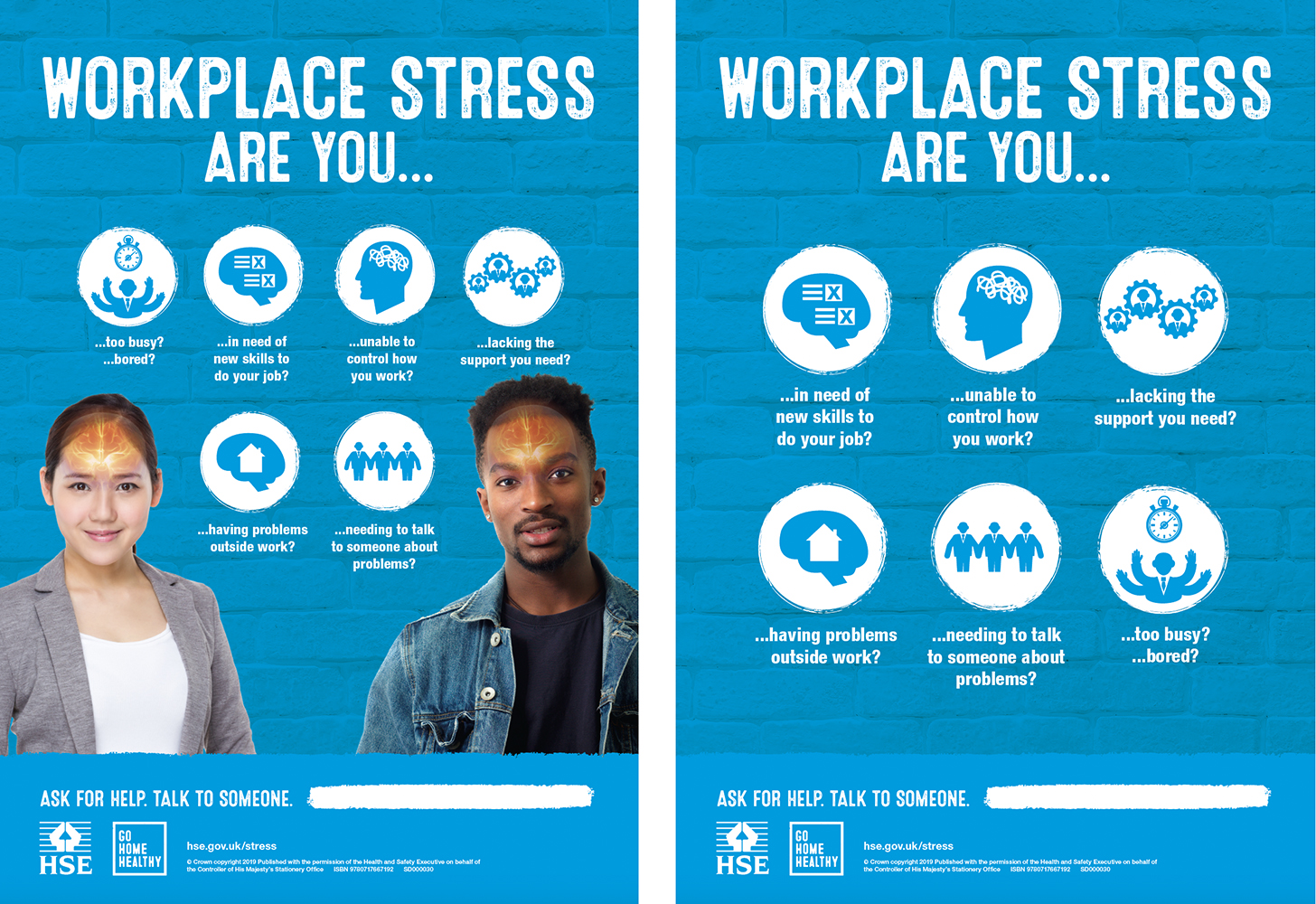 Infographic stress poster pack