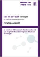 An image of the Safe Net Zero 2023 - Hydrogen e-learning front cover.