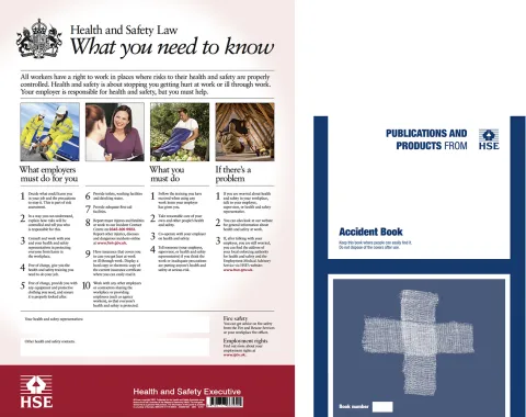 Law poster and accident book pack