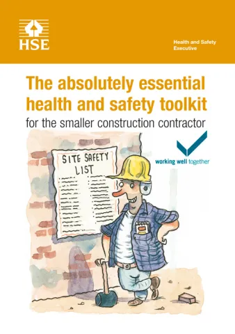 An image of the absolutely essential health and safety toolkit book.