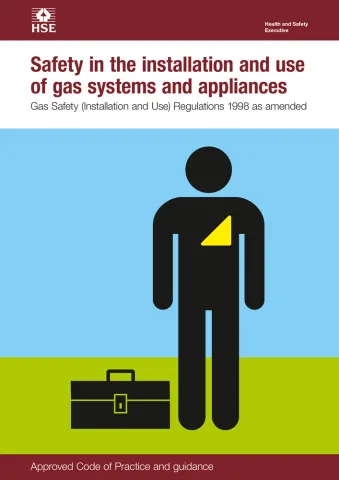 An image of the Safety in the installation and use of gas and appliances book.