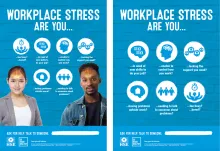 Infographic stress poster pack