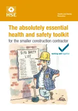 An image of the absolutely essential health and safety toolkit book.
