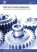 An image of the Safe use of work equipment book. 