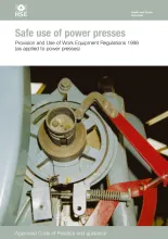 An image of the Safe use of power presses book.